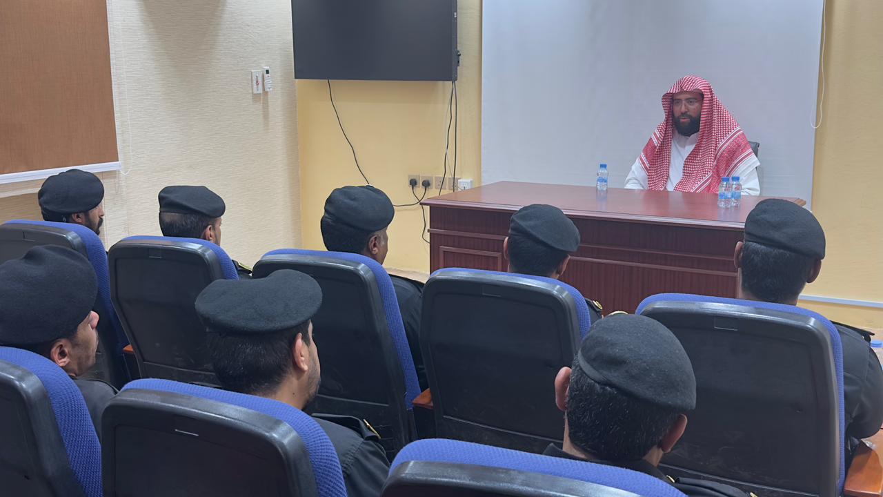 تنفيذ محاضرة بعنوان (تعزيز الولاء والانتماء للوطن) يوم الأربعاء 26-ذو القعدة-1447 ه، في إدارة دوريات الأمن